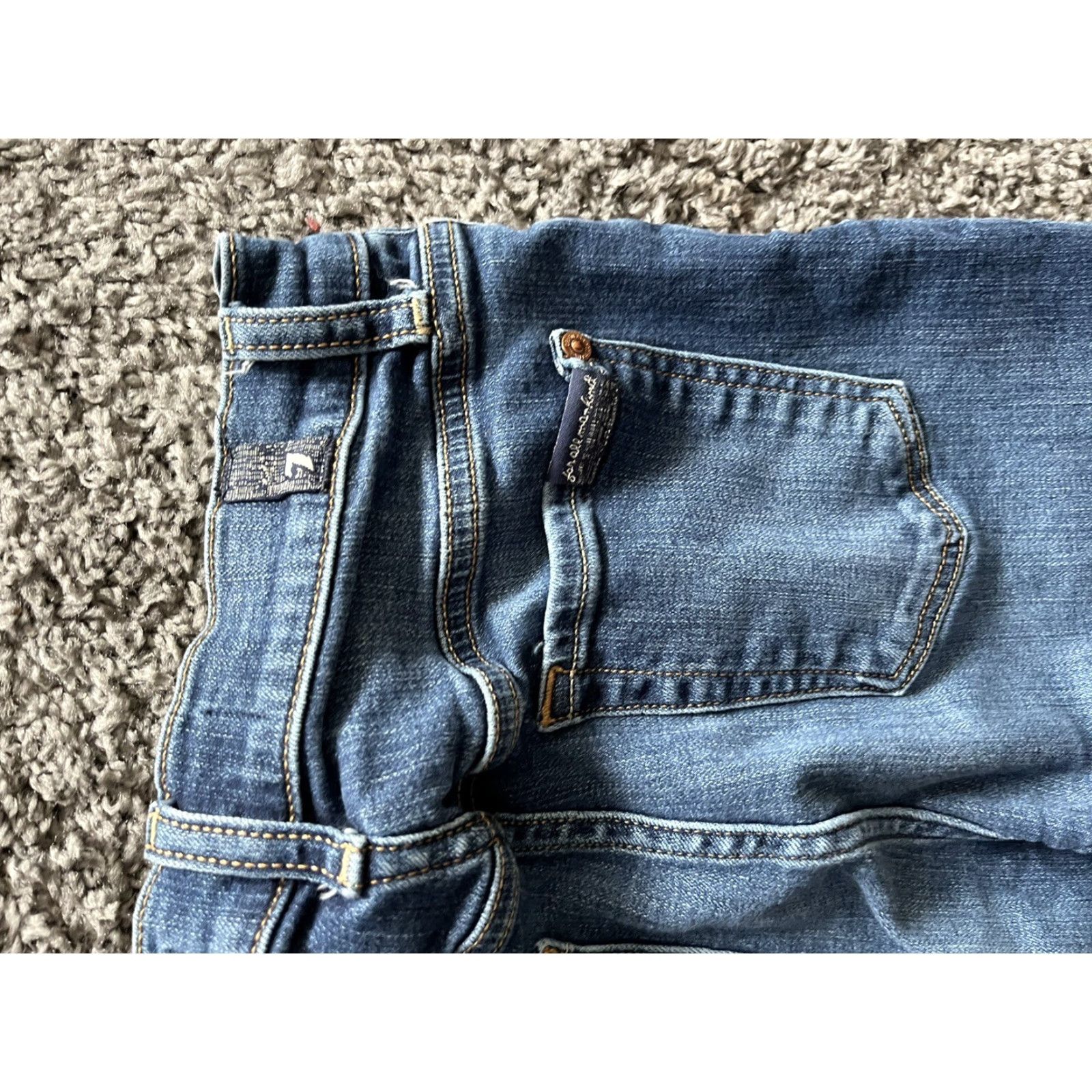 7 For All Mankind 7 For All Mankind Aubrey Jeans Womens Size 26 Tapered Denim Blue Medium Wash Size 26" / US 2 / IT 38 - 5 Thumbnail