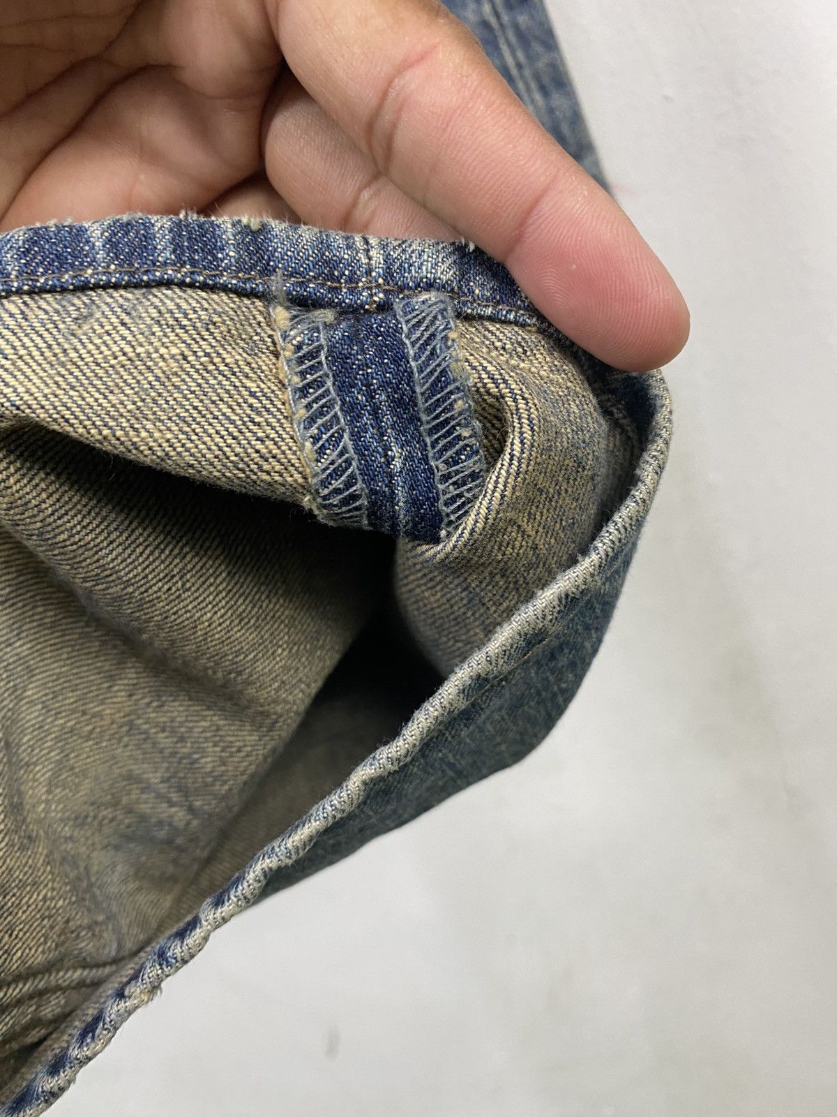 PPFM 💥jp Japanese brand X PPFM dragon distressed style jeans Size US 31 - 20 Thumbnail