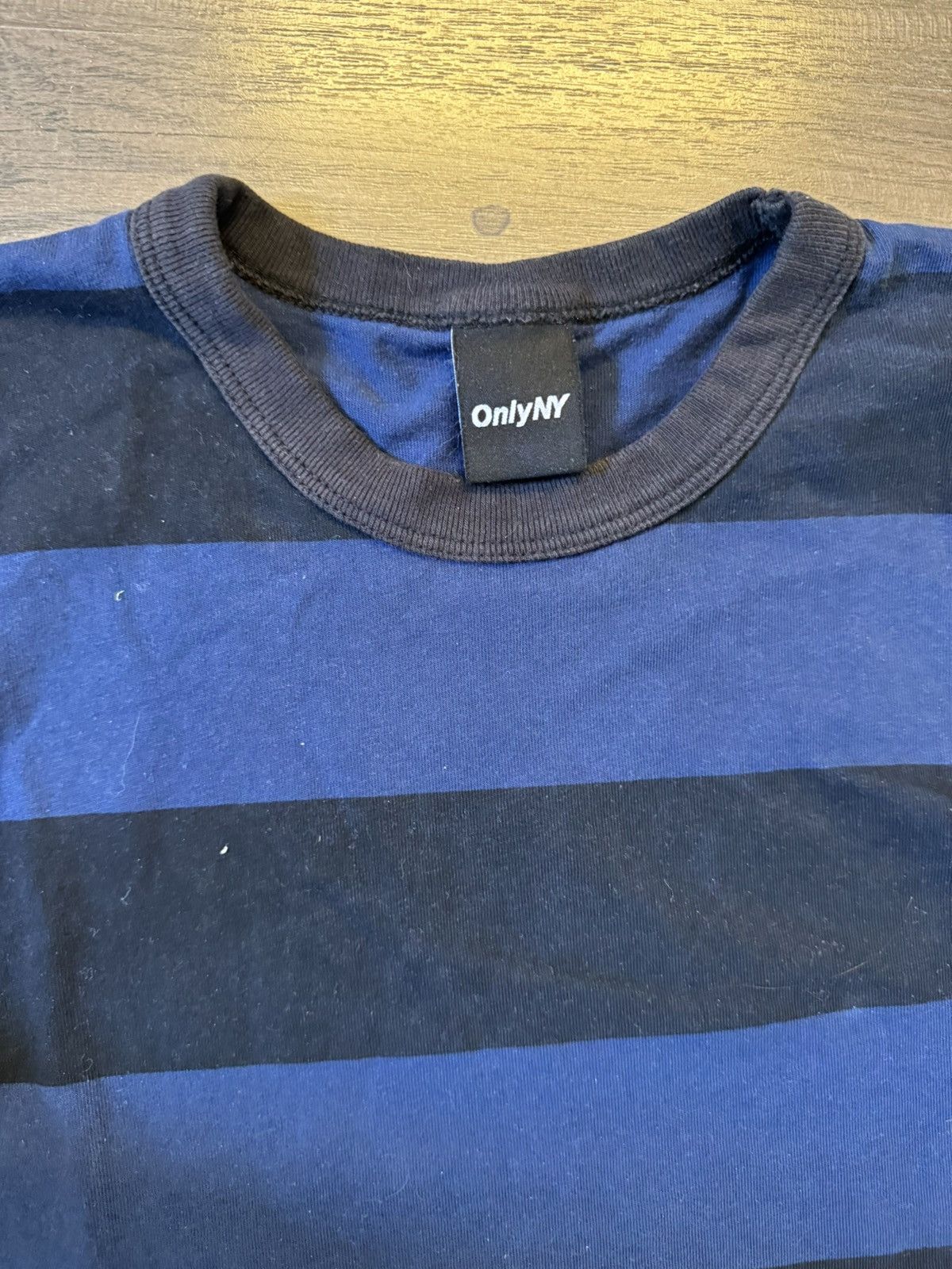 Only NY Blue/Black long sleeve shirt Size US L / EU 52-54 / 3 - 4 Thumbnail