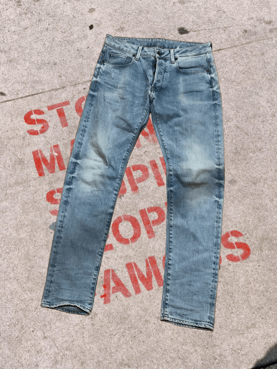 G-Star Vintage Gstar Raw Japanese Opium Faded Y2K Jeans Size US 31 - 1 Thumbnail