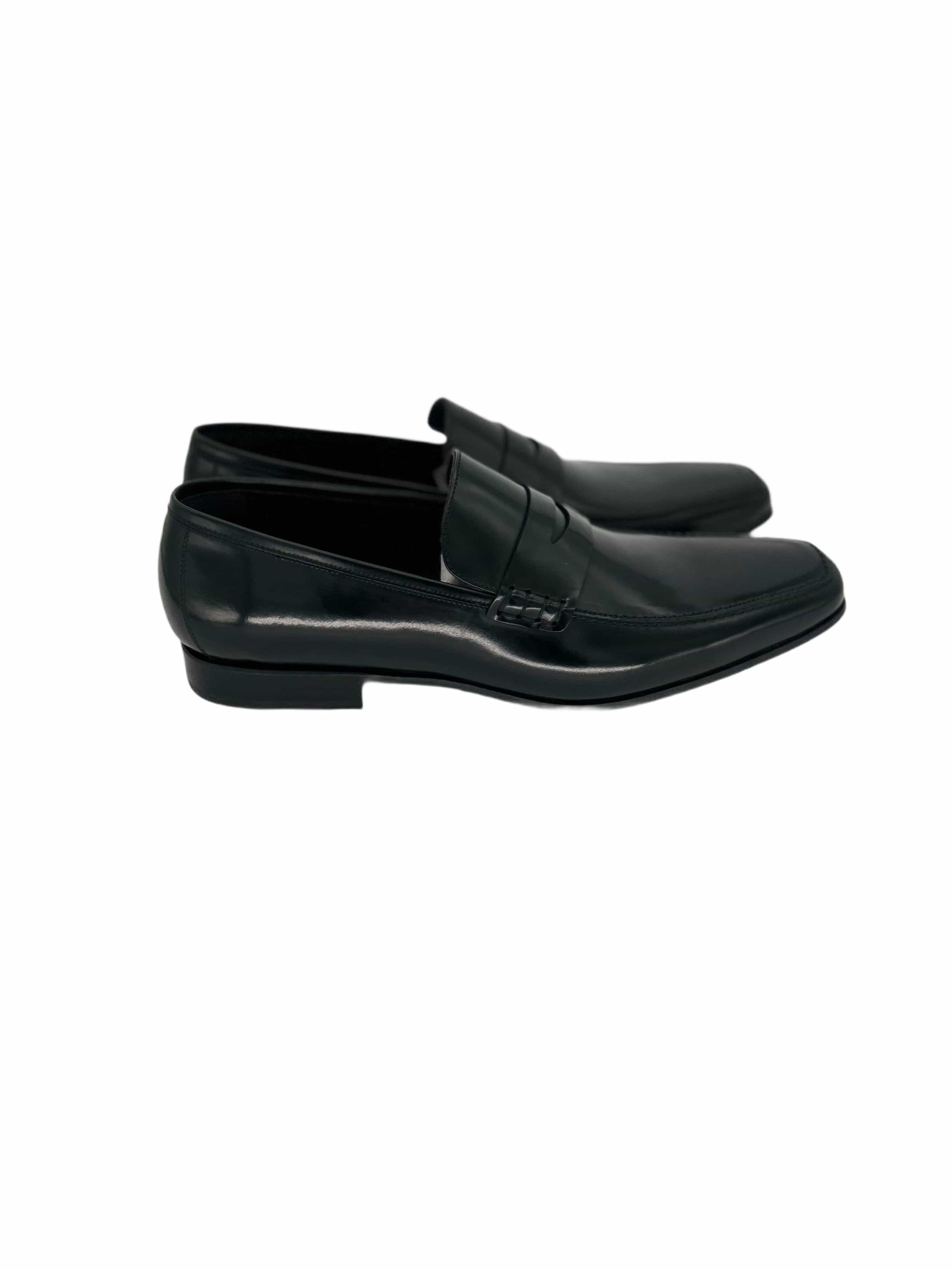 Lanvin Lanvin Black Hi-Shine Leather 'Penny' Loafer Size US 9 / EU 42 - 2 Thumbnail