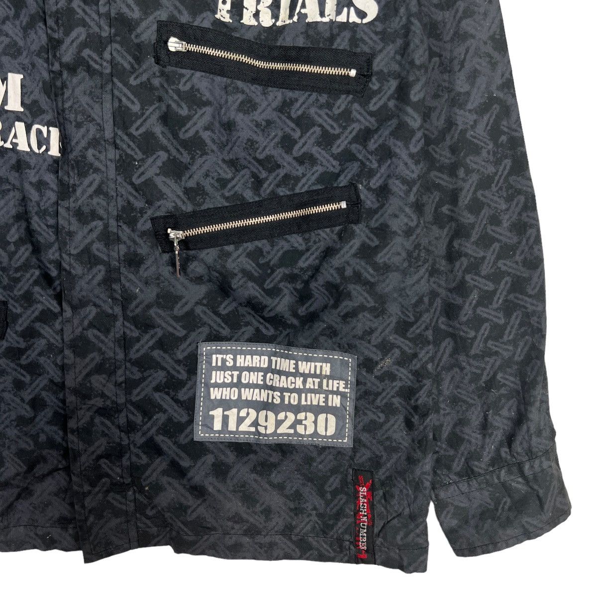 Japanese Brand 🔥 SLASH NUMBER SEDITIONARIES PUNK A SCREAM ONE CRACK ROCK Size US M / EU 48-50 / 2 - 5 Thumbnail