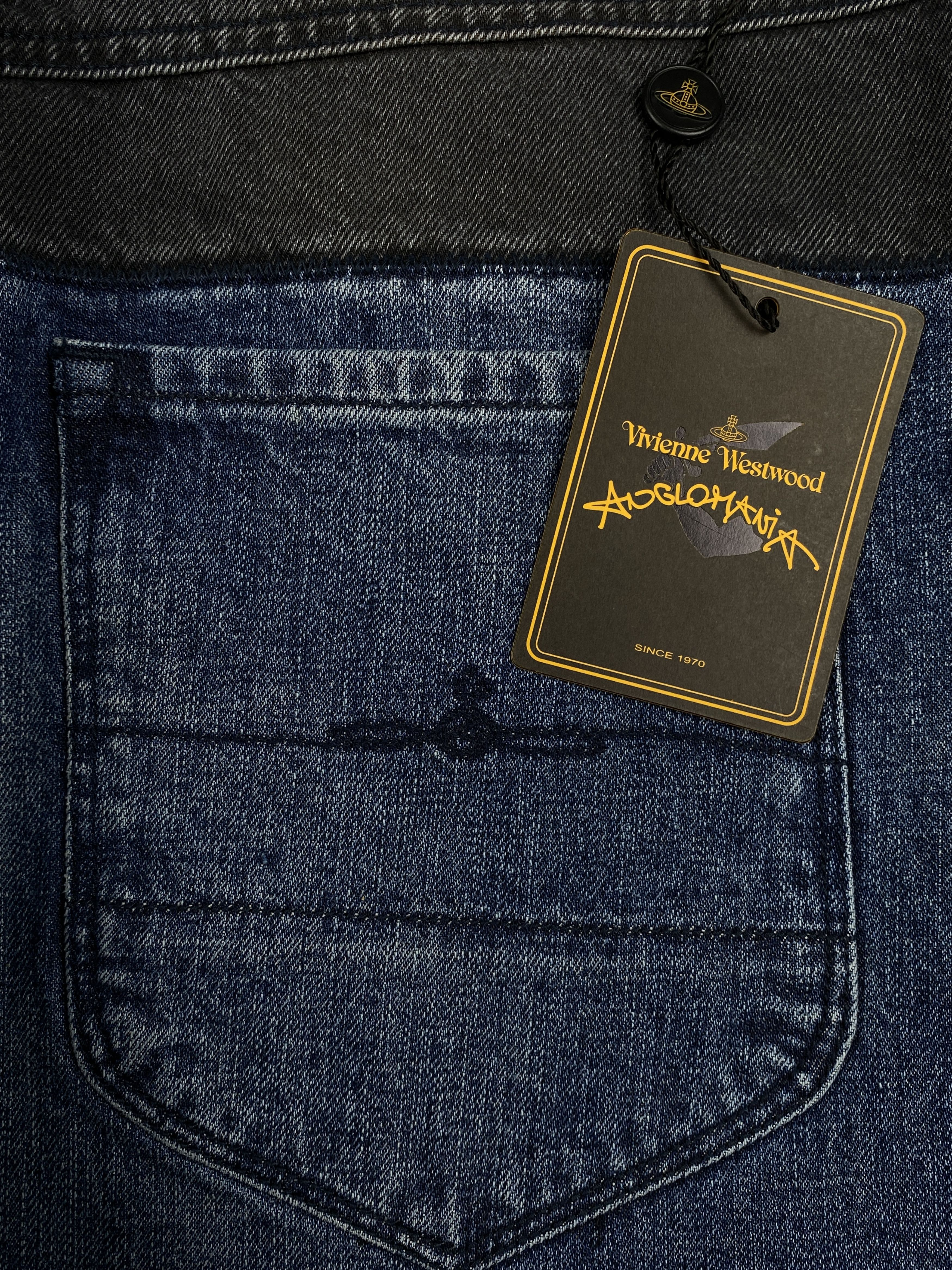 Vivienne Westwood Contrasting Waistband Denim Jeans Size US 32 / EU 48 - 12 Thumbnail