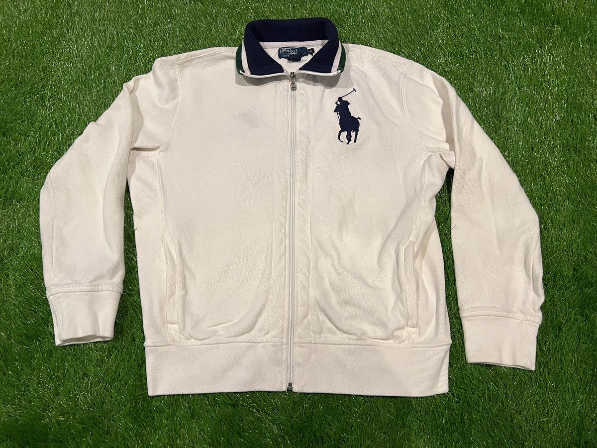 Polo Ralph Lauren Vintage 90 Polo Ralph Lauren - Big Pony Full Zip Sweater Size US M / EU 48-50 / 2 - 1 Thumbnail