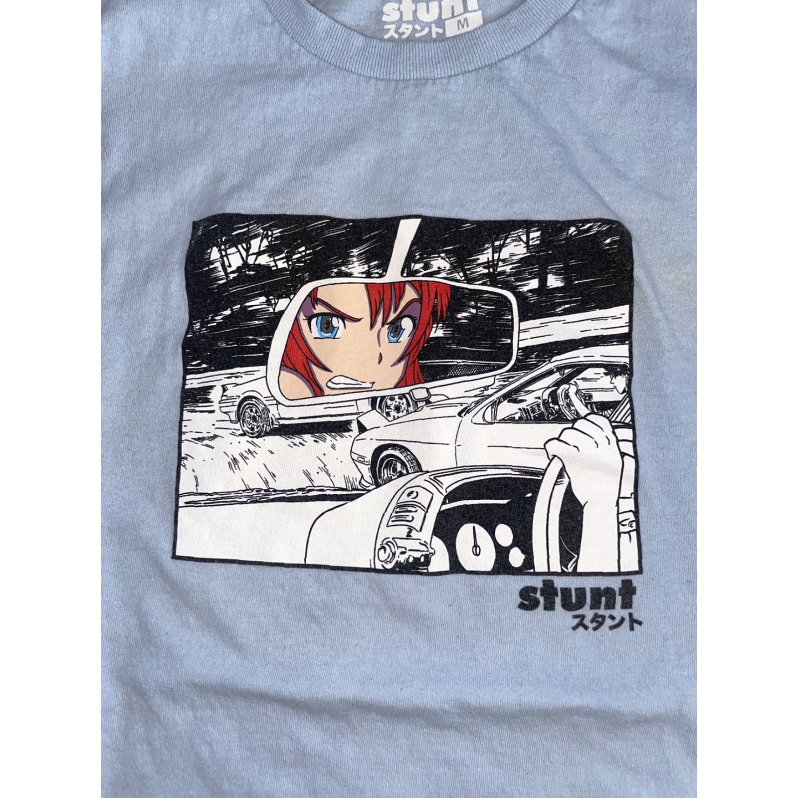 Vintage Stunt T-Shirt Men M Blue 18x26 Cars Anime Import Size US M / EU 48-50 / 2 - 2 Thumbnail