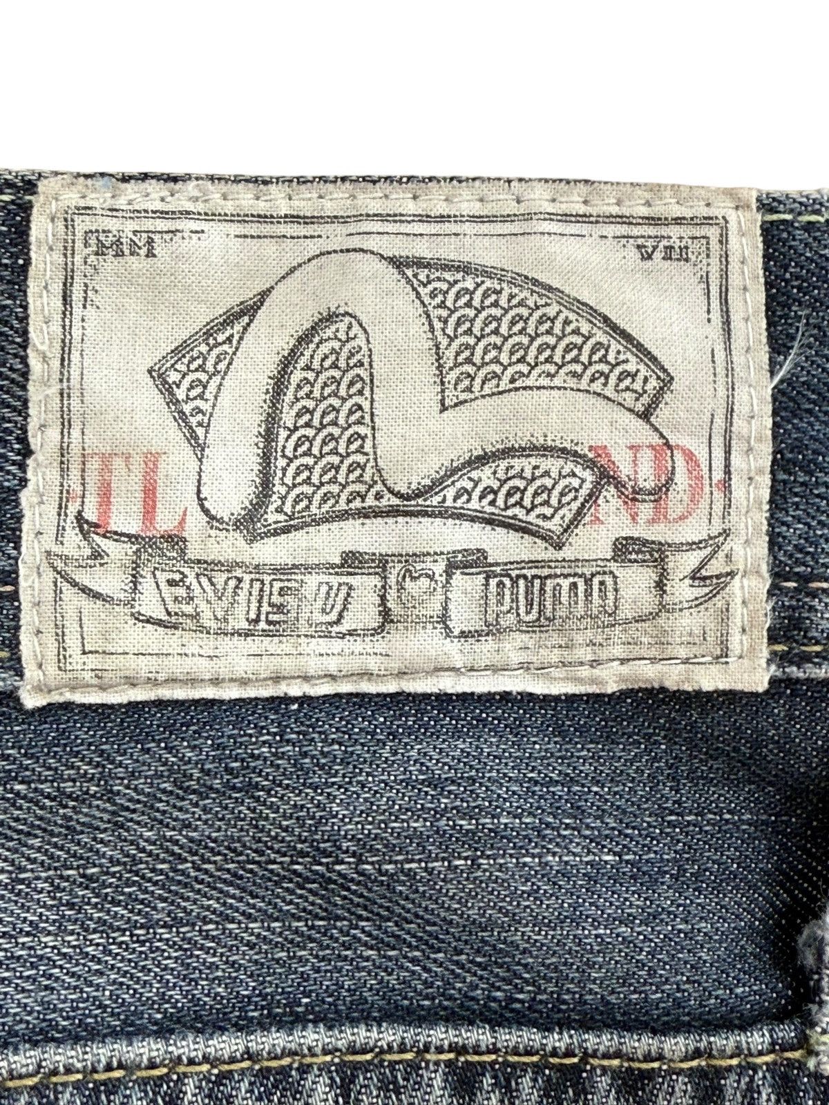 Evisu × Puma Evisu X Puma Buckle Back Faded Wash Denim Size US 33 - 10 Thumbnail
