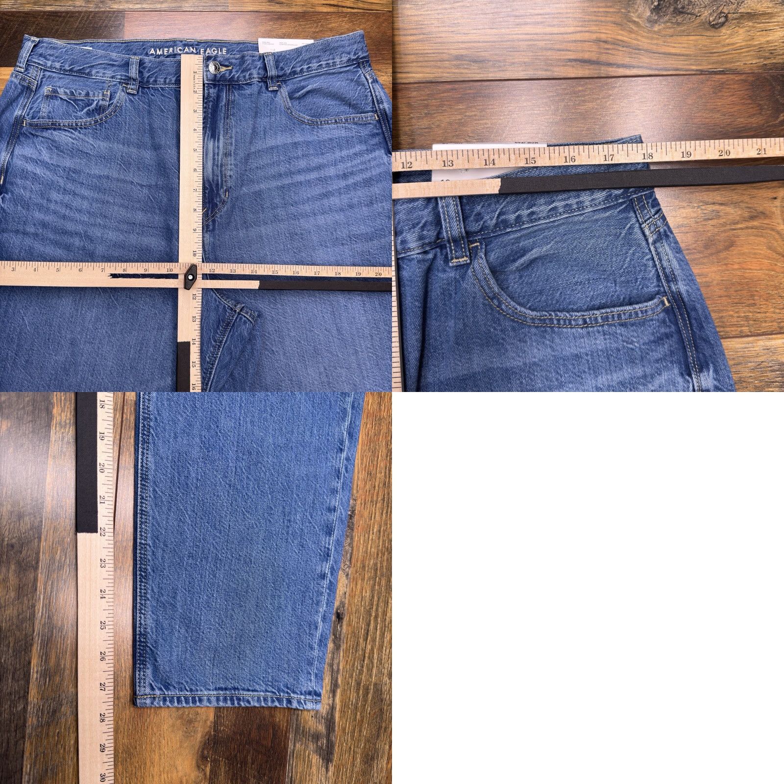 American Eagle Outfitters American Eagle Mom Jean 18 Long 34w High Rise Classic Medium New Size 40" / US 18 - 9 Thumbnail