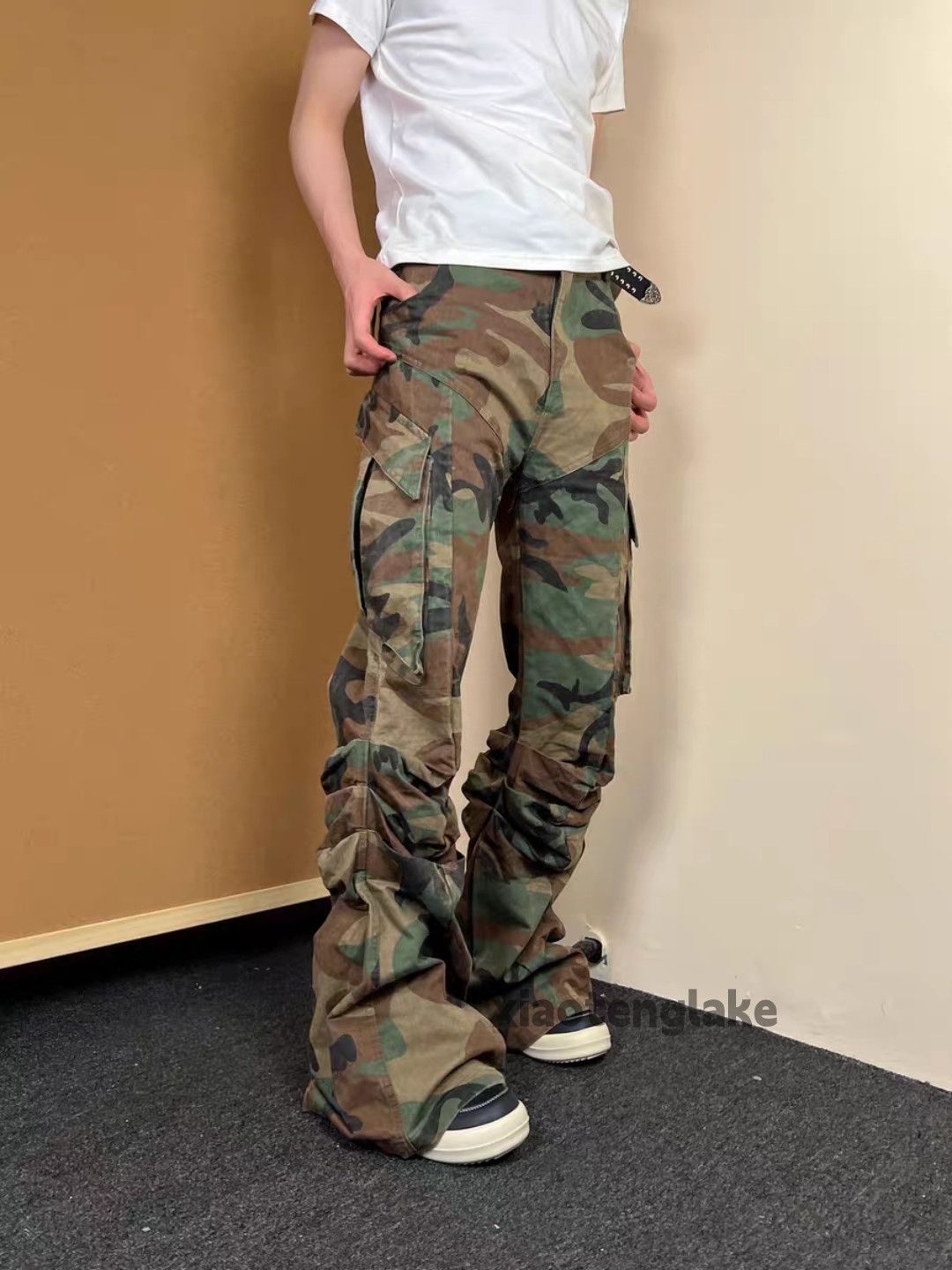 Designer × Japanese Brand × Vintage utility punk grunge bootcut flared pleased cargo pants Size US 30 / EU 46 - 3 Thumbnail
