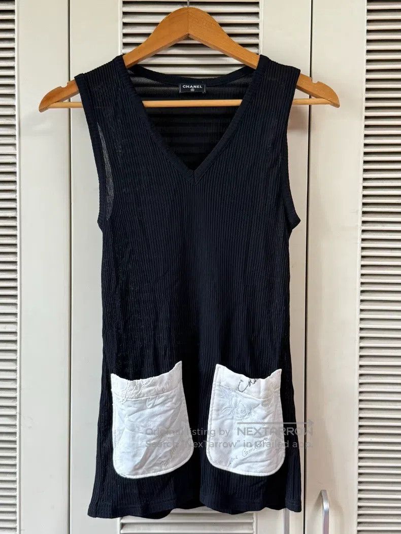 Chanel Chanel Camelia embroidered pocket vest skirt Size XXS / US 00 / IT 34 - 1 Thumbnail