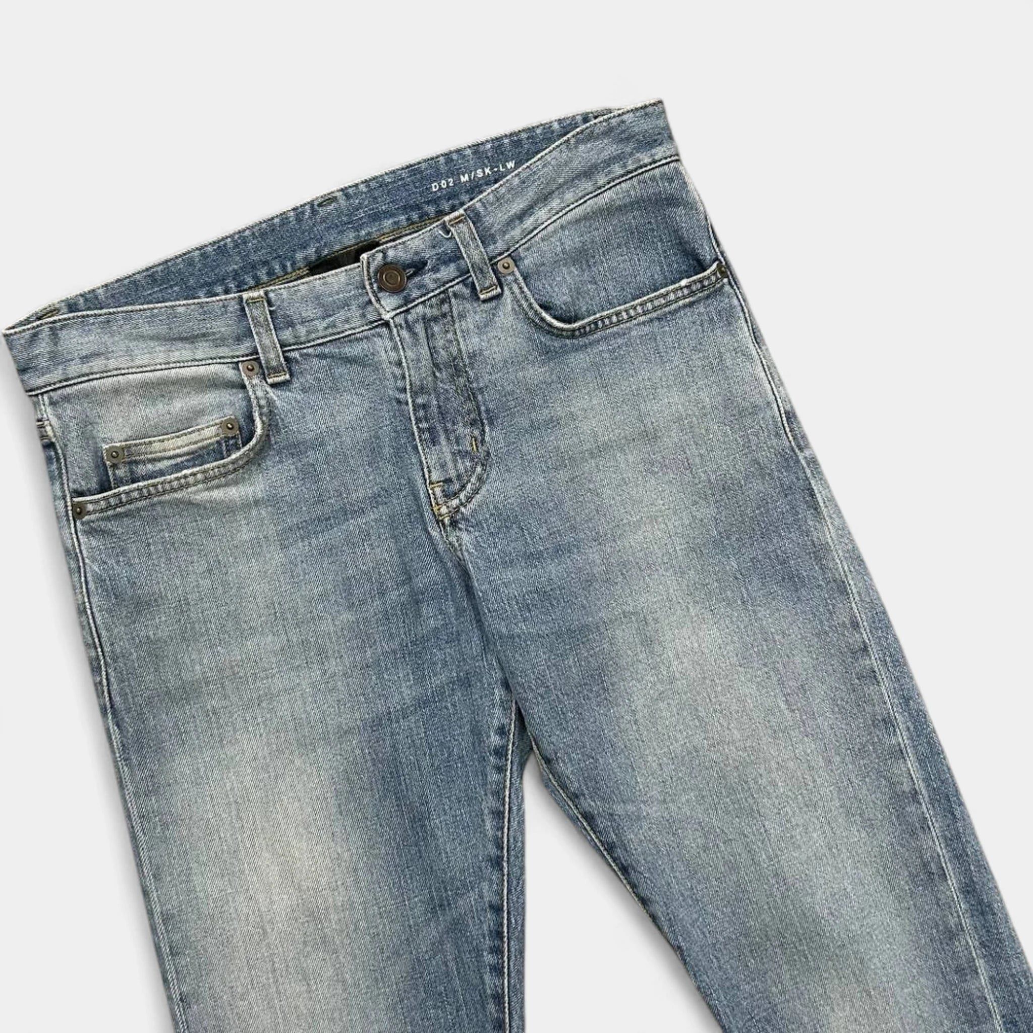 Saint Laurent Paris Saint Laurent Classic Light Blue Denim Skinny Jeans Size US 31 - 2 Thumbnail