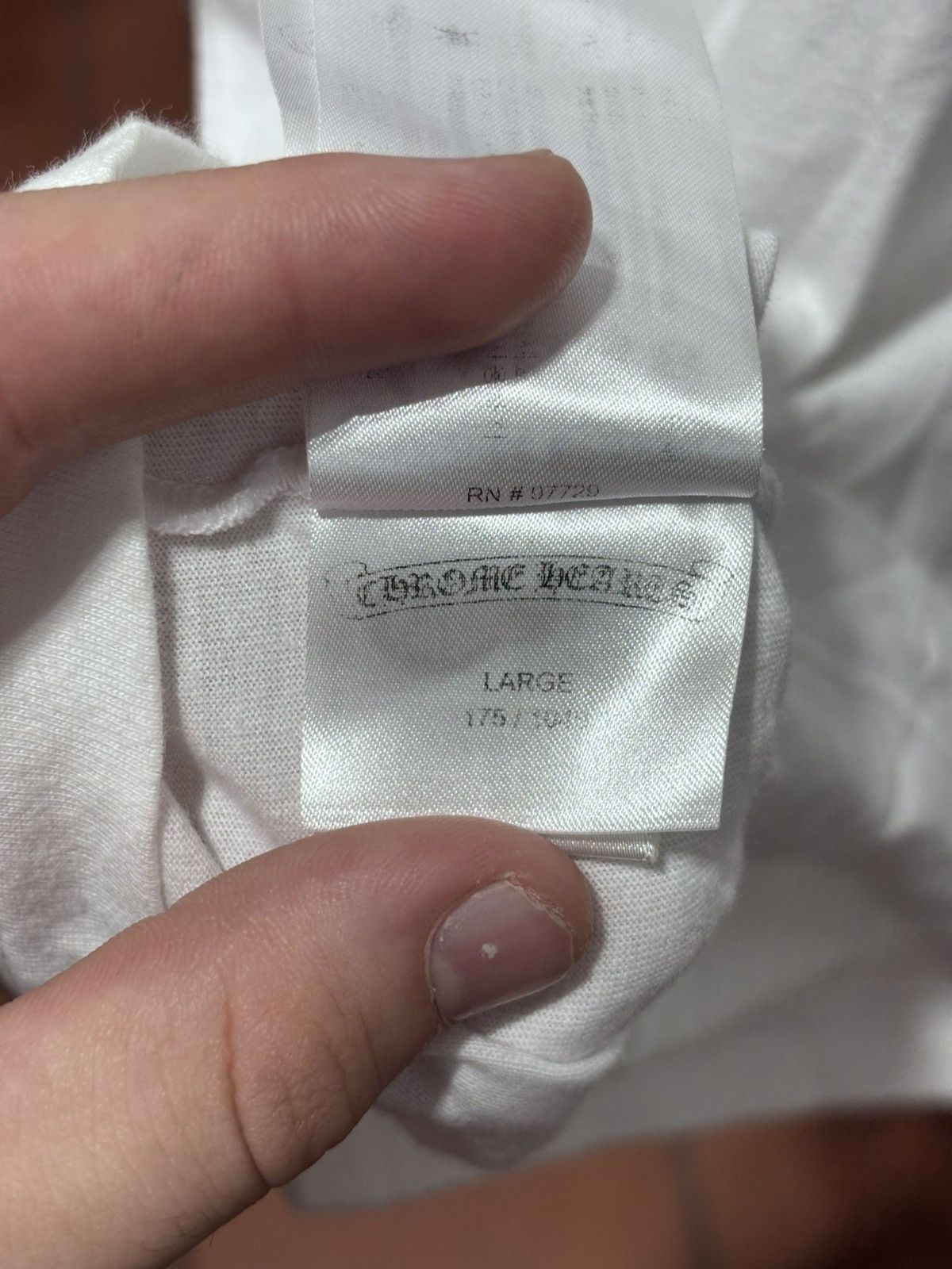 Chrome Hearts Chrome Hearts White Dagger Logo Tee Size US L / EU 52-54 / 3 - 10 Thumbnail