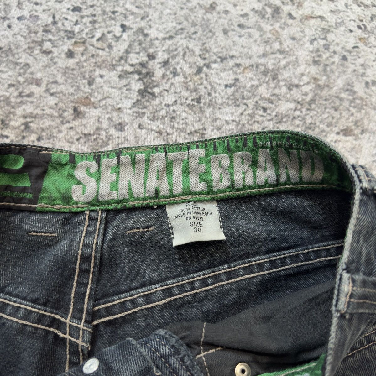Vintage Thrashed Faded Distressed Y2K Jean Shorts Jorts ERD Grunge Size US 29 - 3 Thumbnail
