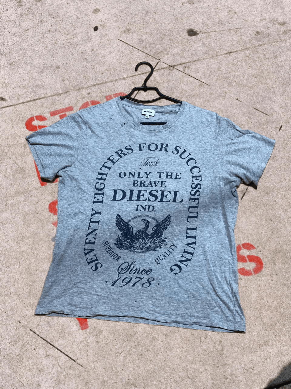 Diesel Vintage Diesel Big Logo T Shirt Regular Fit Size M Size US M / EU 48-50 / 2 - 1 Thumbnail