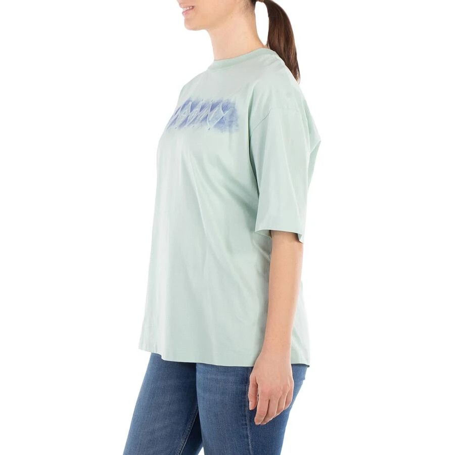 Marni o1f1d3z1125 Diamond Print T-Shirt in Light Green Size M / US 6-8 / IT 42-44 - 2 Thumbnail