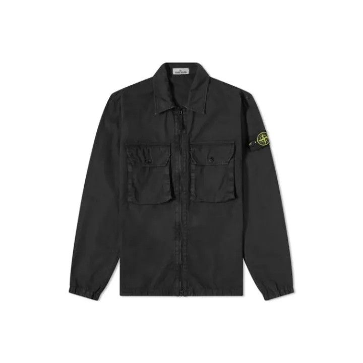 Stone Island Stone Island Classic Black Zip Jacket Size US XXL / EU 58 / 5 - 1 Thumbnail