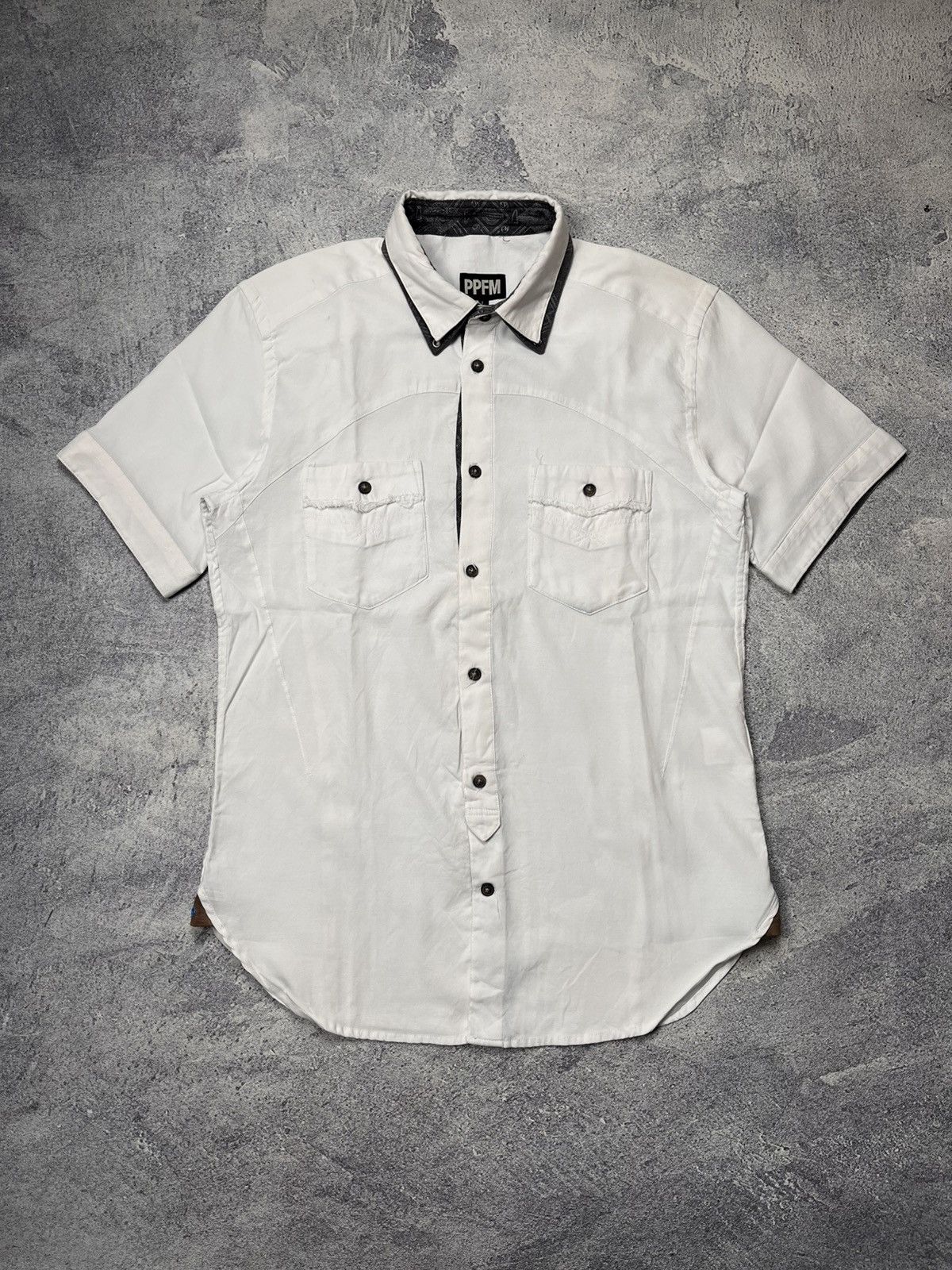 Vtg PPFM Estern West Button Up Shirt