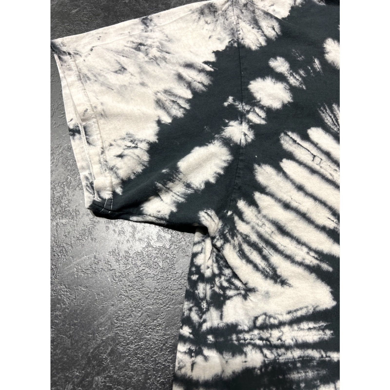 Fashion Nova Fashion Nova Women's XL T-Shirt Black & White Tie Dye Crew Neck Short Sleeve Logo Cotton All Seasons Size XL / US 12-14 / IT 48-50 - 5 Thumbnail