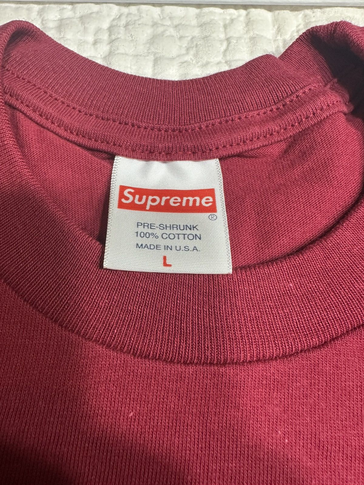 Supreme SUPREME EYES TEE- CARDINAL RED SIZE LARGE NEW Size US L / EU 52-54 / 3 - 3 Thumbnail