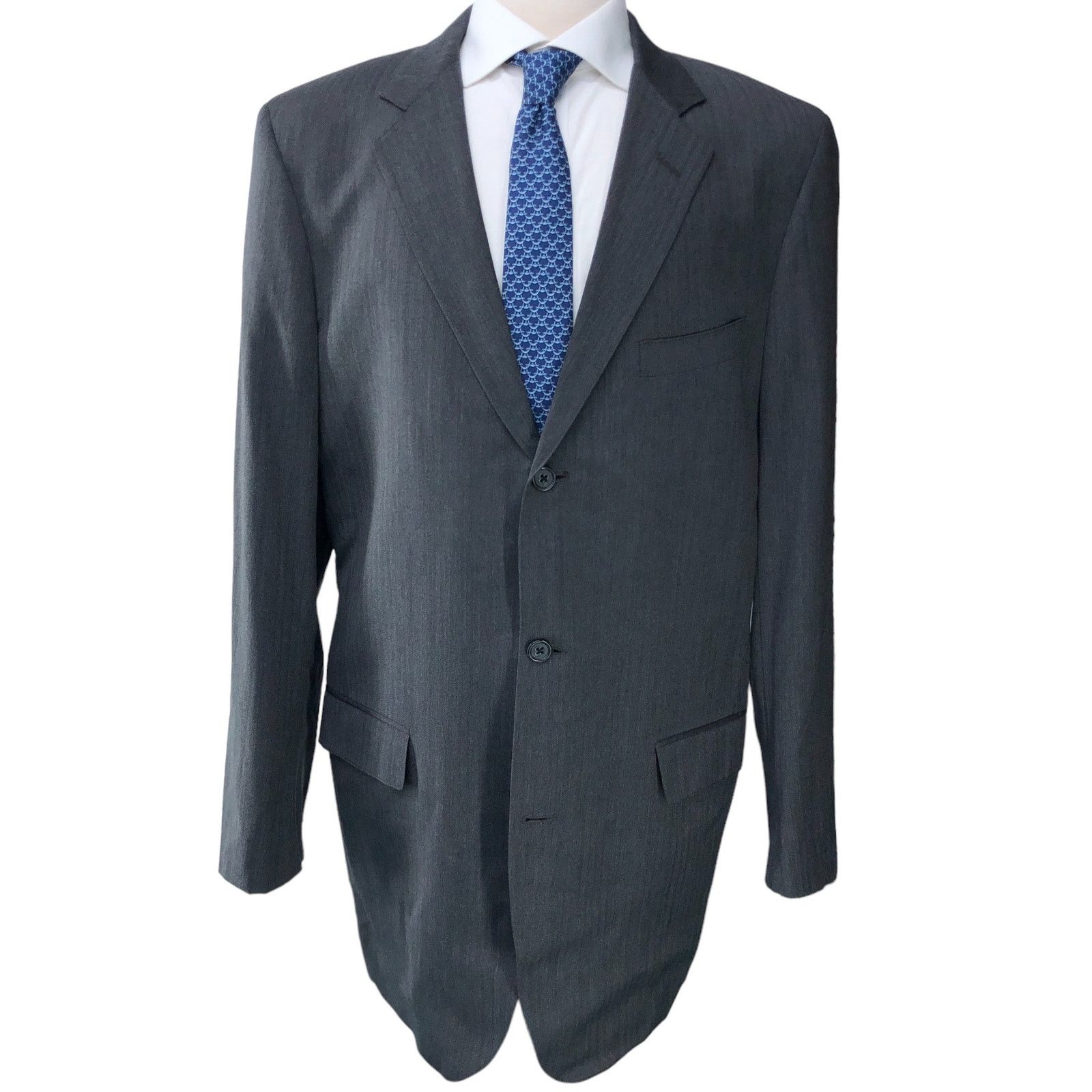 Southwick Southwick Men Sz 44XL Extra Long Suit 2 Piece *TINY FLAW Size 44L - 9 Thumbnail