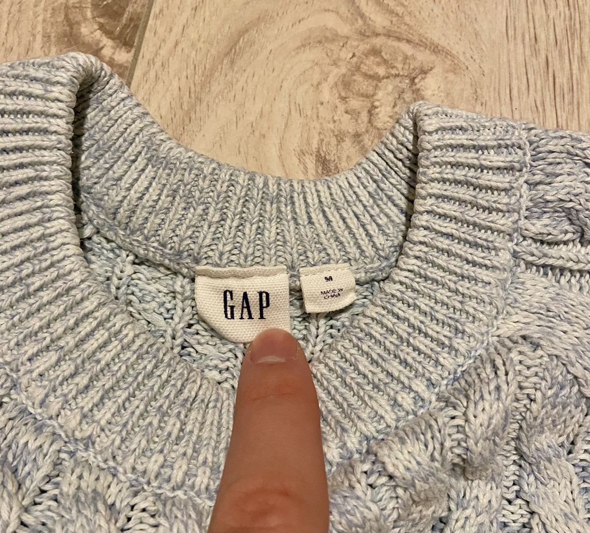Gap Gap cable crew light blue marl knit sweater Size US M / EU 48-50 / 2 - 3 Thumbnail