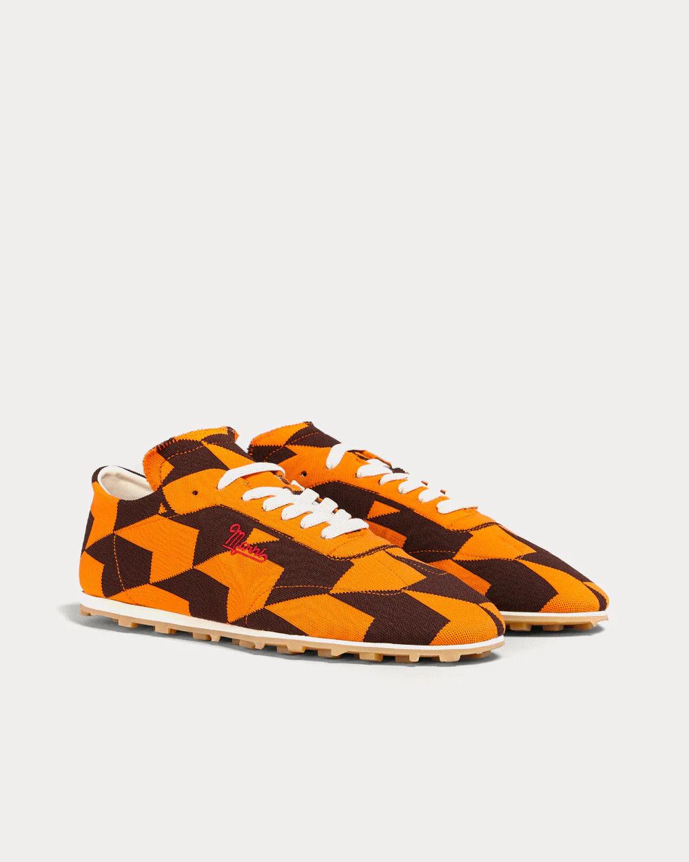 Marni o1y1125 Low-Top Sneakers in Orange/Brown Size US 7 / IT 37 - 2 Thumbnail