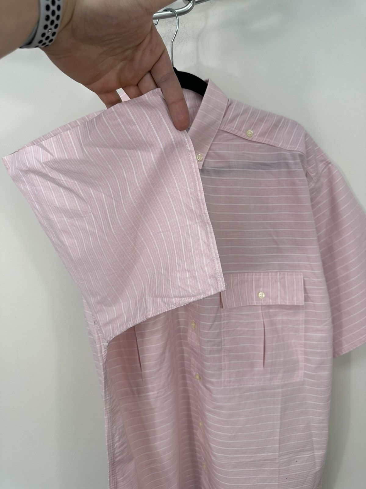 Valentino Vintage Valentino Striped Pink Pockets Luxury Shirt Size US M / EU 48-50 / 2 - 6 Thumbnail
