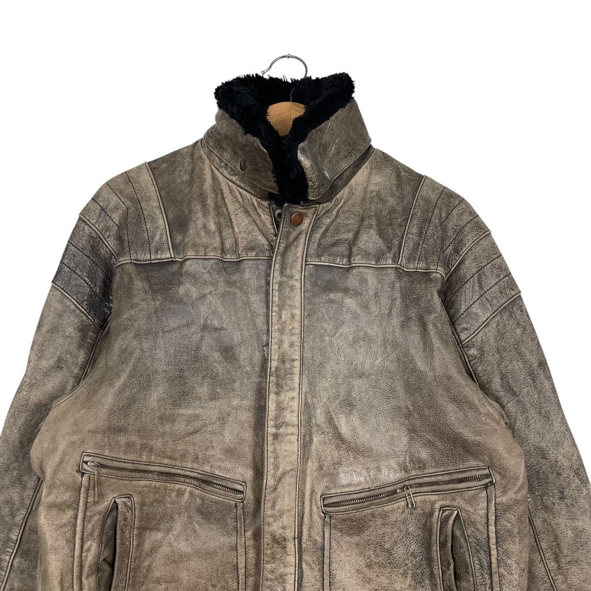 Japanese Brand Japanese Brand Leather Jacket Size US M / EU 48-50 / 2 - 2 Thumbnail