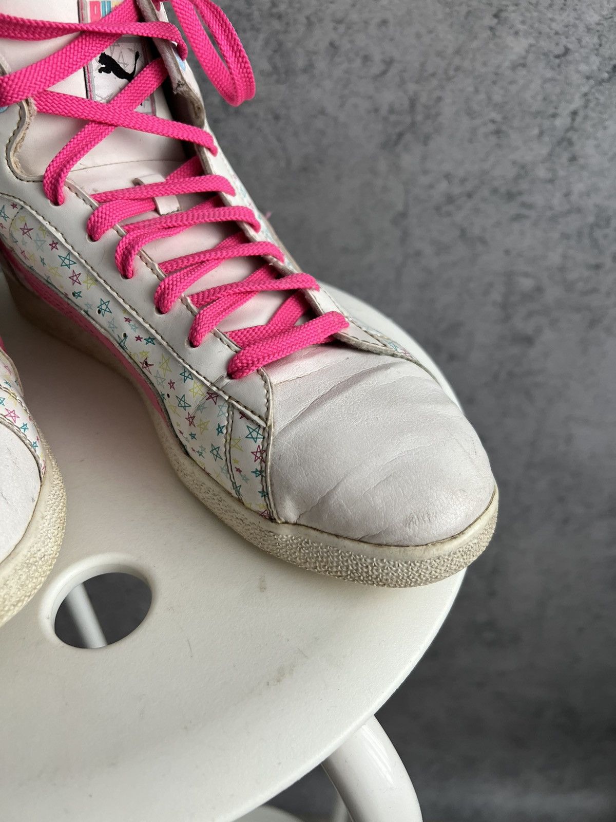 Puma Vintage Puma High Top Sneakers Y2K Style 2000s Hype Size US 10 / IT 40 - 21 Thumbnail