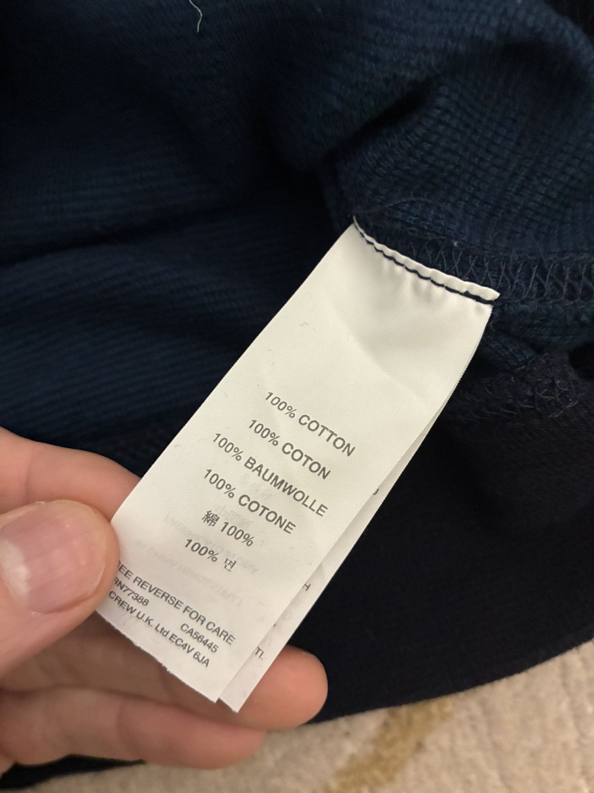J.Crew J. Crew Long Sleeve Waffle Baseball Tee *Sample Size US M / EU 48-50 / 2 - 4 Thumbnail