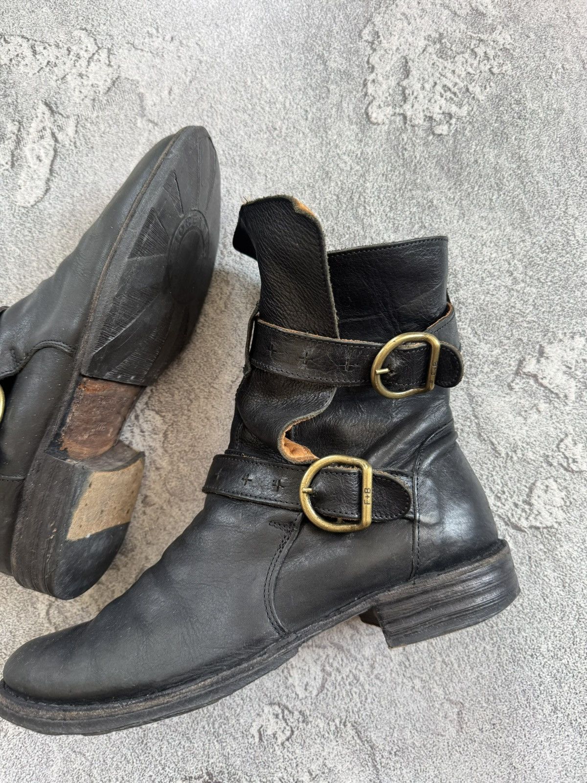 Fiorentini + Baker Fiorentini + Baker leather boots rider ankle eli moto Size US 7.5 / IT 37.5 - 3 Thumbnail