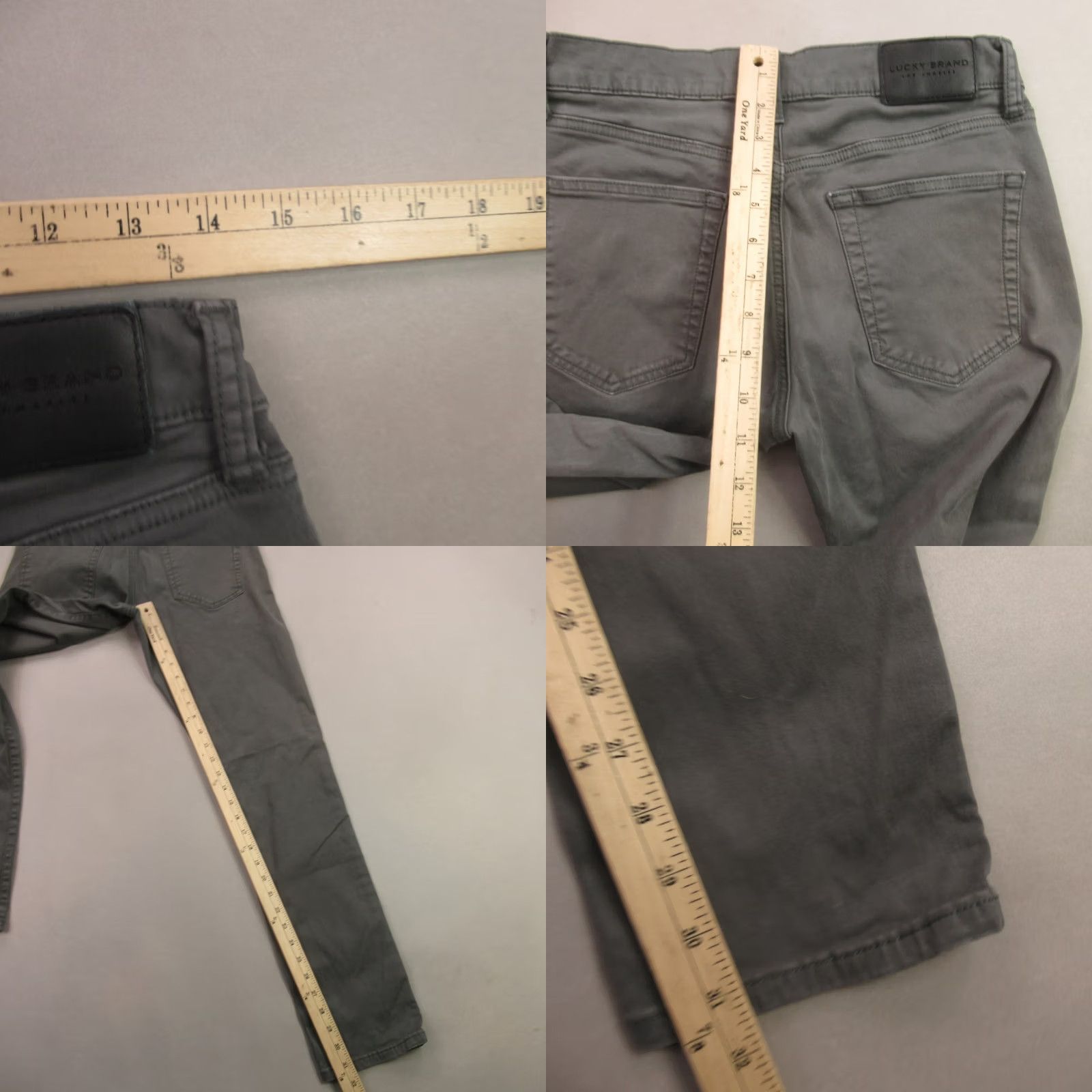 Lucky Brand Lucky Brand Jeans Womens Straight Gray Pockets Lightweight 29X32 Denim Outdoor Winter Summer Spring Fall Regular Womens Size 29" - 8 Thumbnail