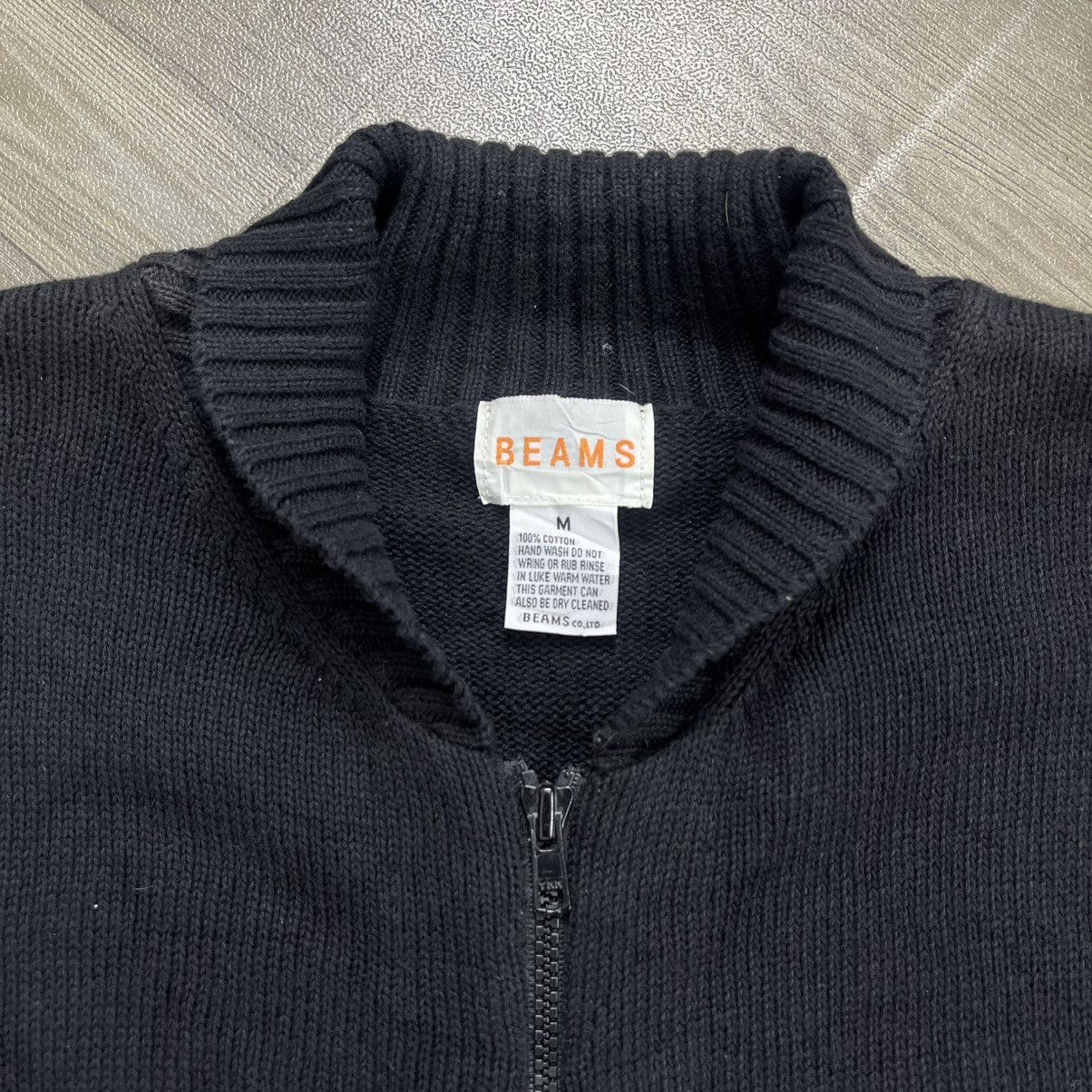 Beams Plus Beams Japan Style Shawl Collar Wool Knit Mohair Short Sleeve Size US M / EU 48-50 / 2 - 3 Thumbnail