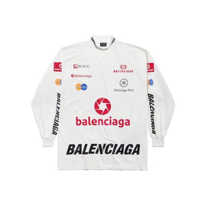 Balenciaga Balenciaga FW23 Logo Print Long Sleeve T-shirt Size US M / EU 48-50 / 2 - 1 Thumbnail
