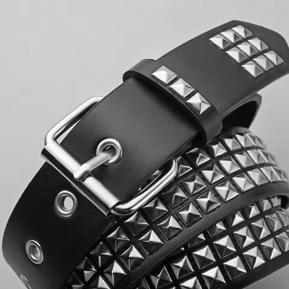 Japanese Brand 103 cm Aoyama x Hioki Pyramid Studded Belt (classic) Size ONE SIZE - 8 Thumbnail