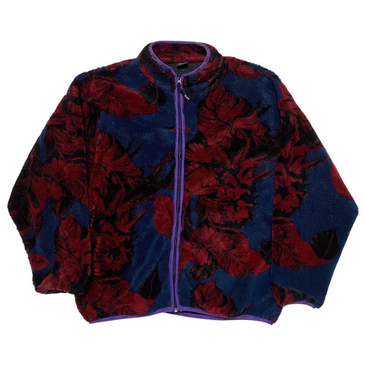Huf HUF Sativa Floral FullZip Fleece Jacket Size US XL / EU 56 / 4 - 1 Thumbnail