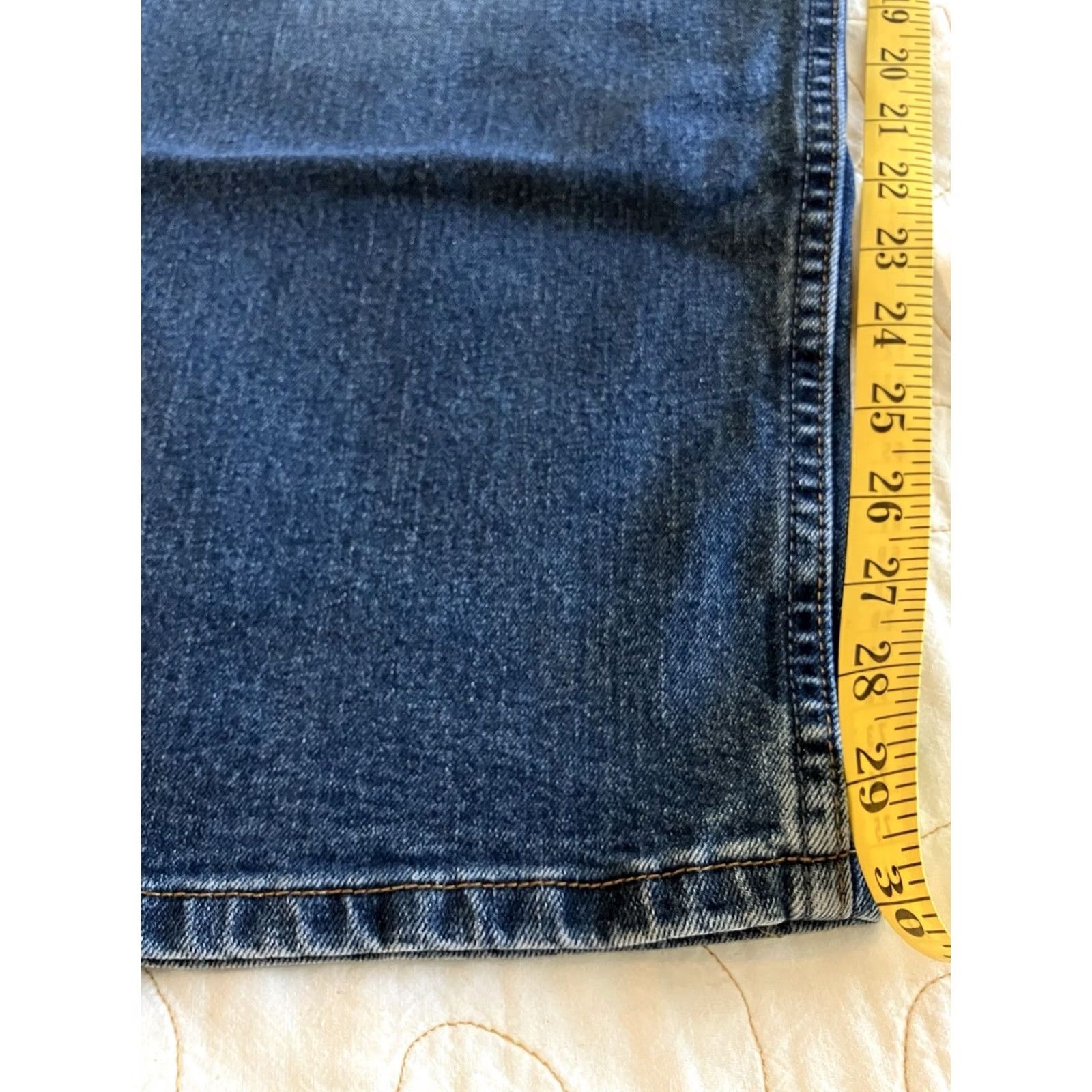Wrangler Wrangler Jeans Mens Tag 40x30 Blue Workwear Regular Fit Straight Leg Mens Jeans Blue Cotton Denim 30 Inseam Pockets Vintage No Size US 40 / EU 56 - 5 Thumbnail