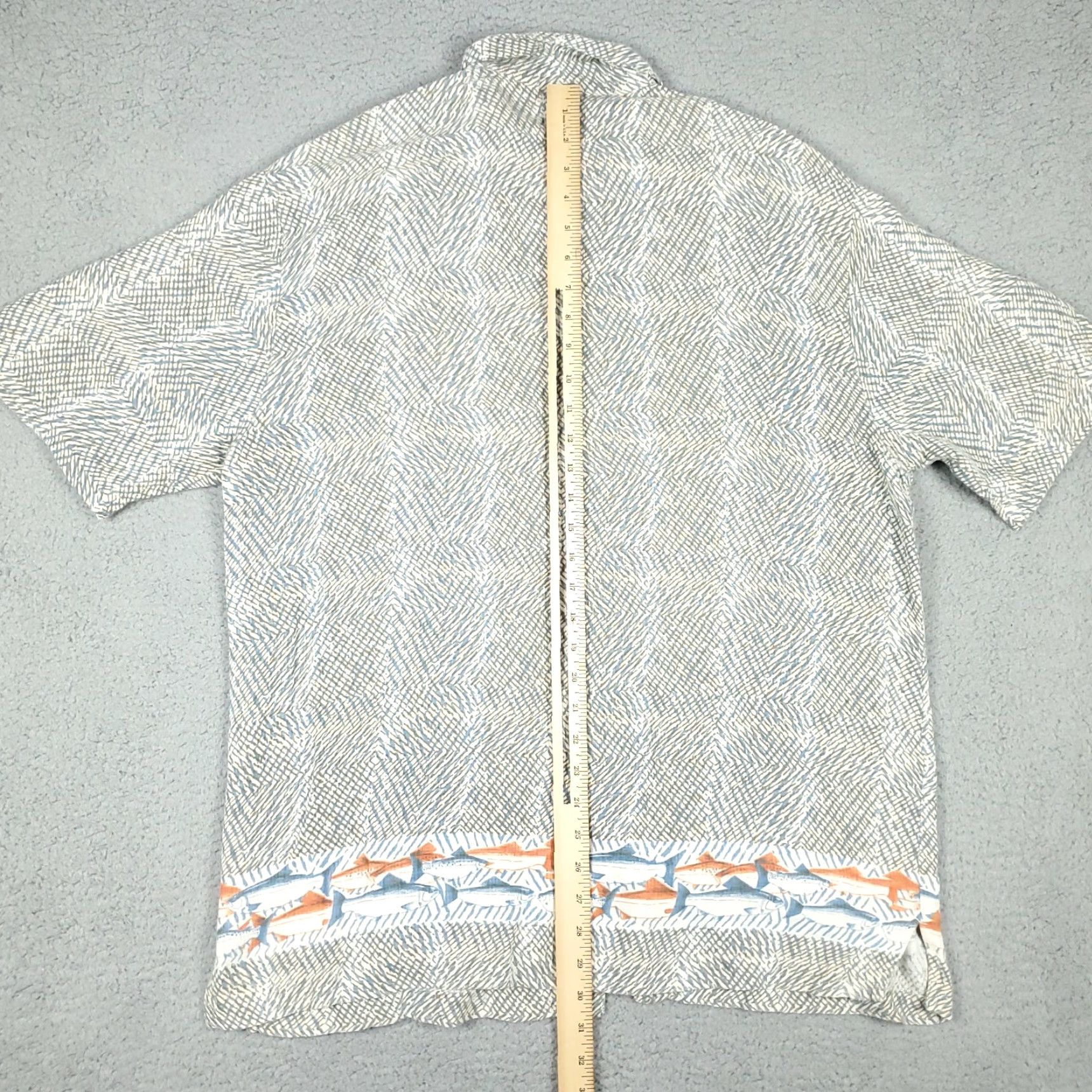 Vintage Woolrich Button-Up Shirt Mens Gray Short Sleeve Cotton Rayon Geometric Pattern 90s Casual Large Adults L Size US L / EU 52-54 / 3 - 4 Thumbnail