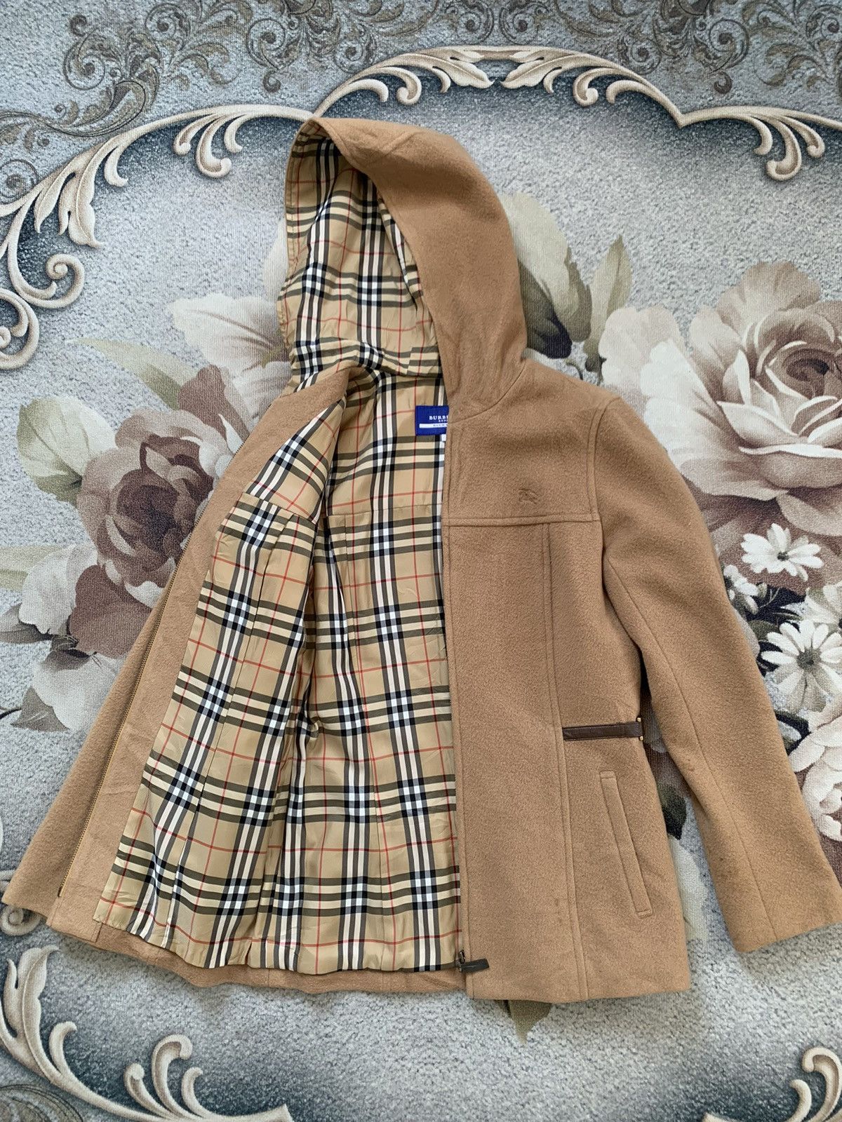 Burberry Burberry London Blue Label Wool Jacket Hooded Size S / US 4 / IT 40 - 12 Thumbnail