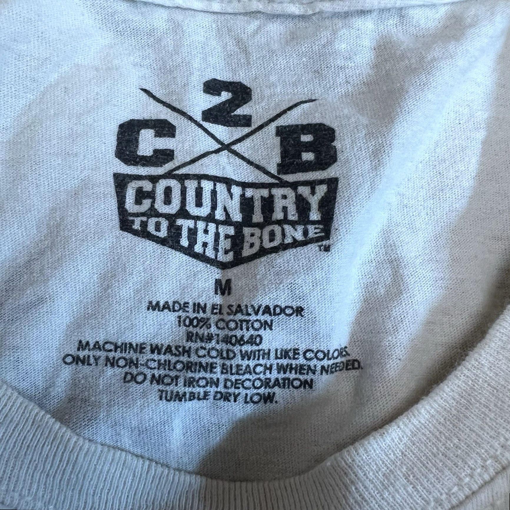 Bones Country to the Bone T-Shirt Mens Size M Beige Size US M / EU 48-50 / 2 - 5 Thumbnail