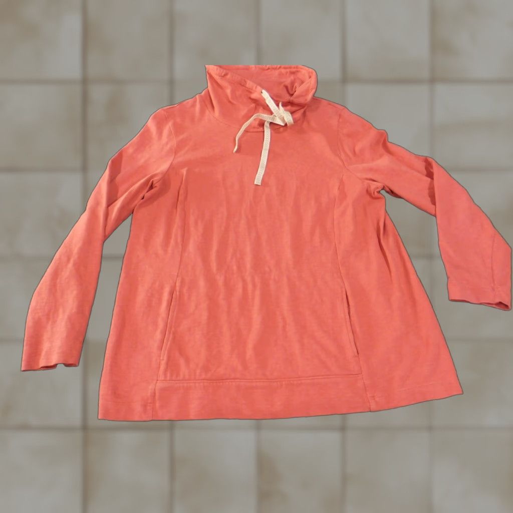 Coldwater Creek Coldwater Creek Sweater Pullover Womens M Pink Knit Cotton Turtleneck Long Sleeve Ruffle Breathable Casual Modern 90s? Size M / US 6-8 / IT 42-44 - 1 Thumbnail