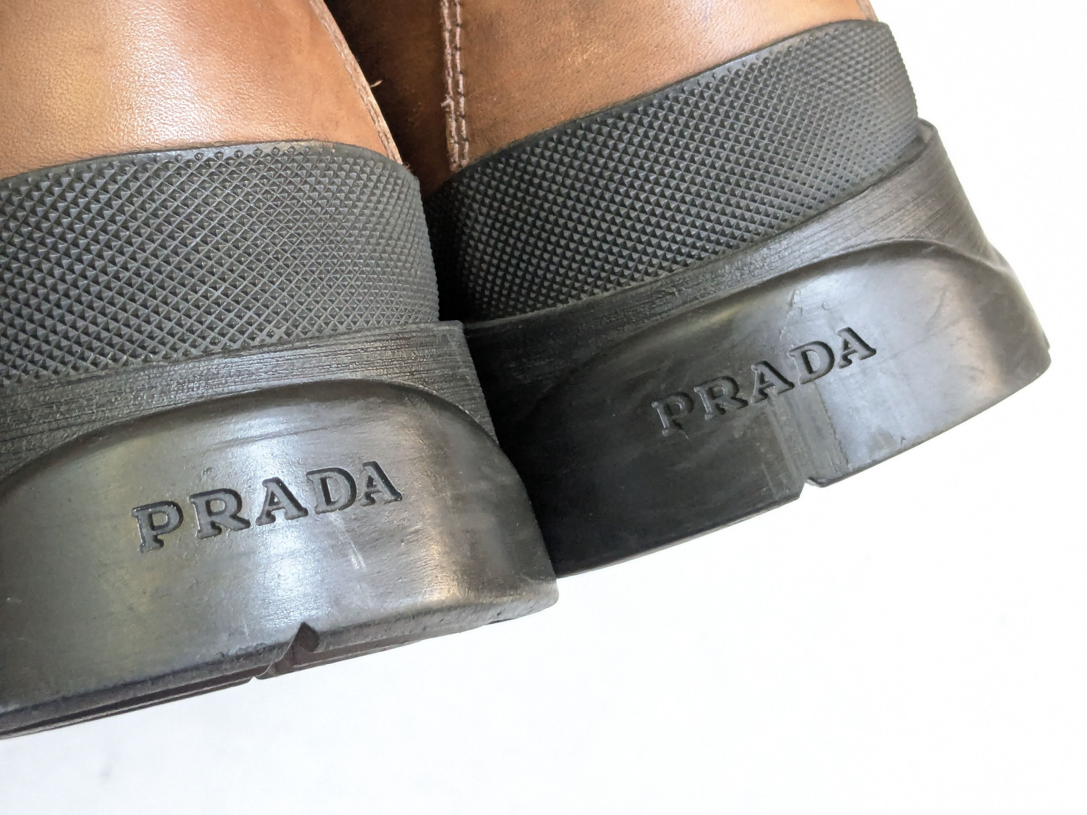 Prada Prada Combat Boots Brown 10.5 High Tops Leather Y2K Size US 10.5 / EU 43-44 - 15 Thumbnail
