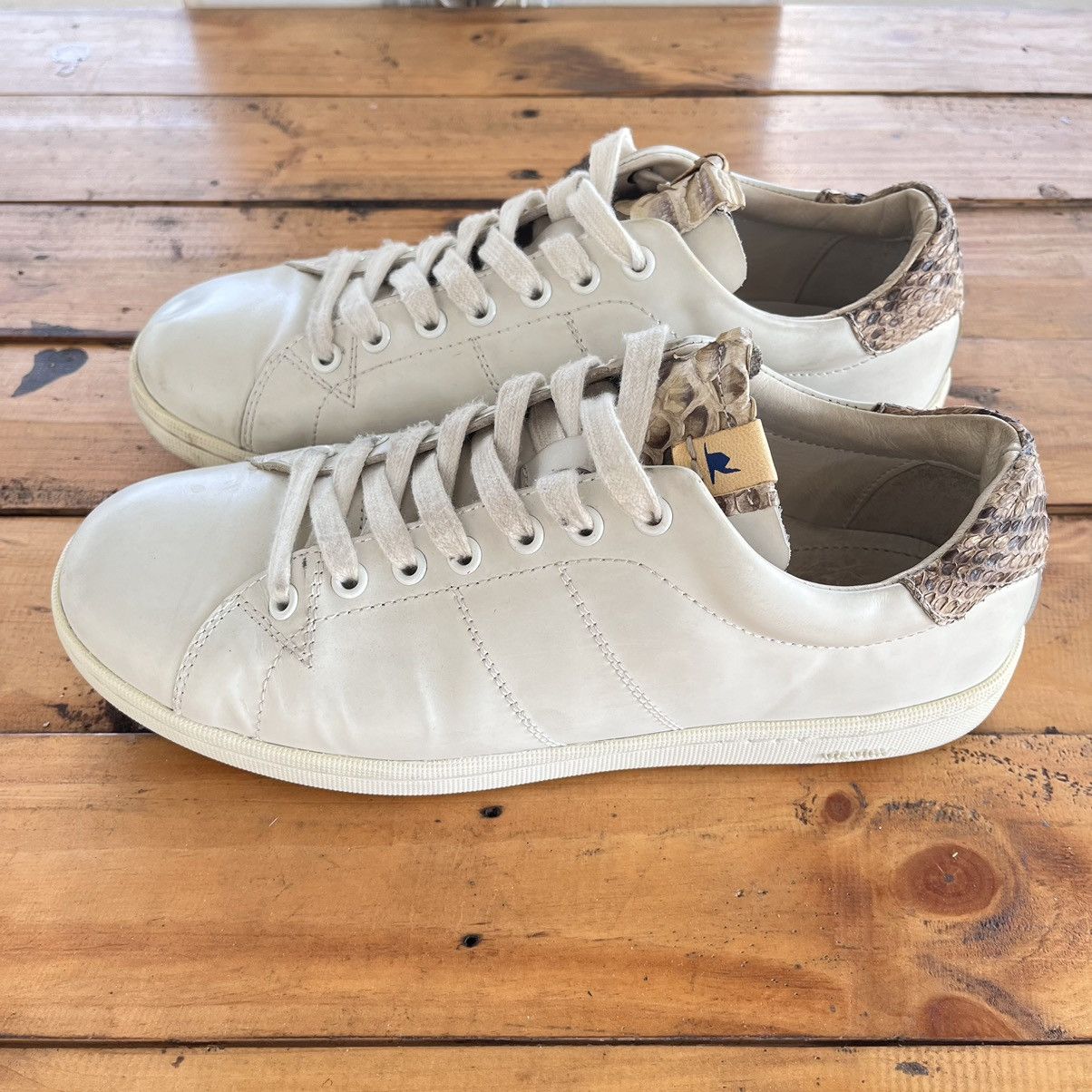 Visvim Visvim Foley-Folk Low Snake Skin Sneakers | Grailed