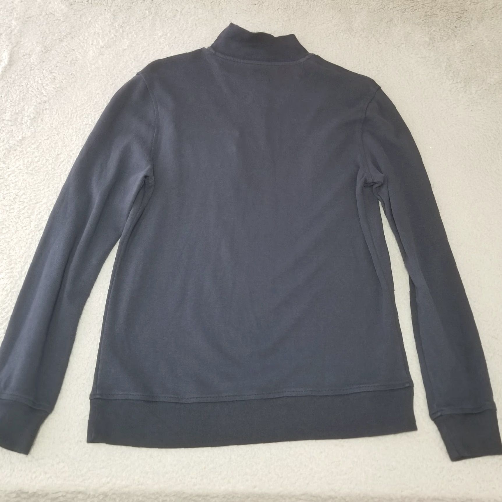 Parker Thomas Parker Sweater Mens Small Navy 1/4 Zip Cotton Knit Pullover Preppy Golf Shirt Size US S / EU 44-46 / 1 - 7 Thumbnail