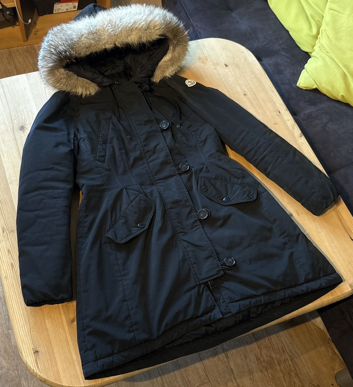 Moncler Moncler Aredhel Furhood Womens Jacket Size M / US 6-8 / IT 42-44 - 3 Thumbnail