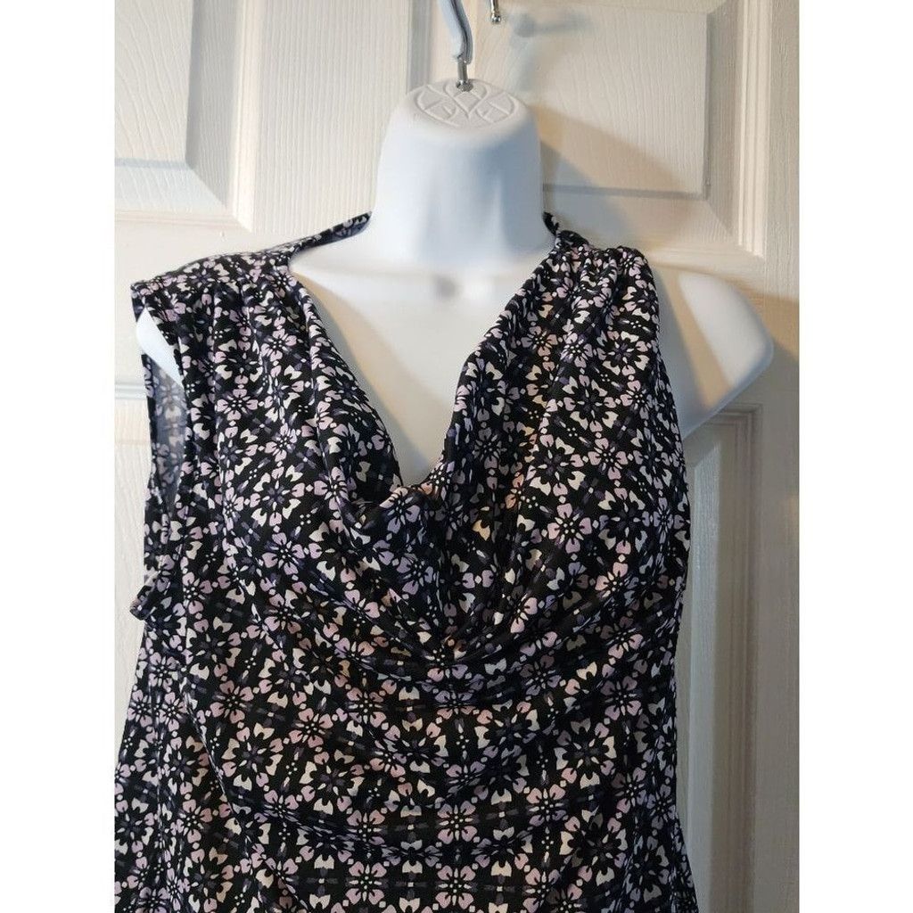 Other Floral Sleevelss Blouse Size L / US 10 / IT 46 - 2 Thumbnail
