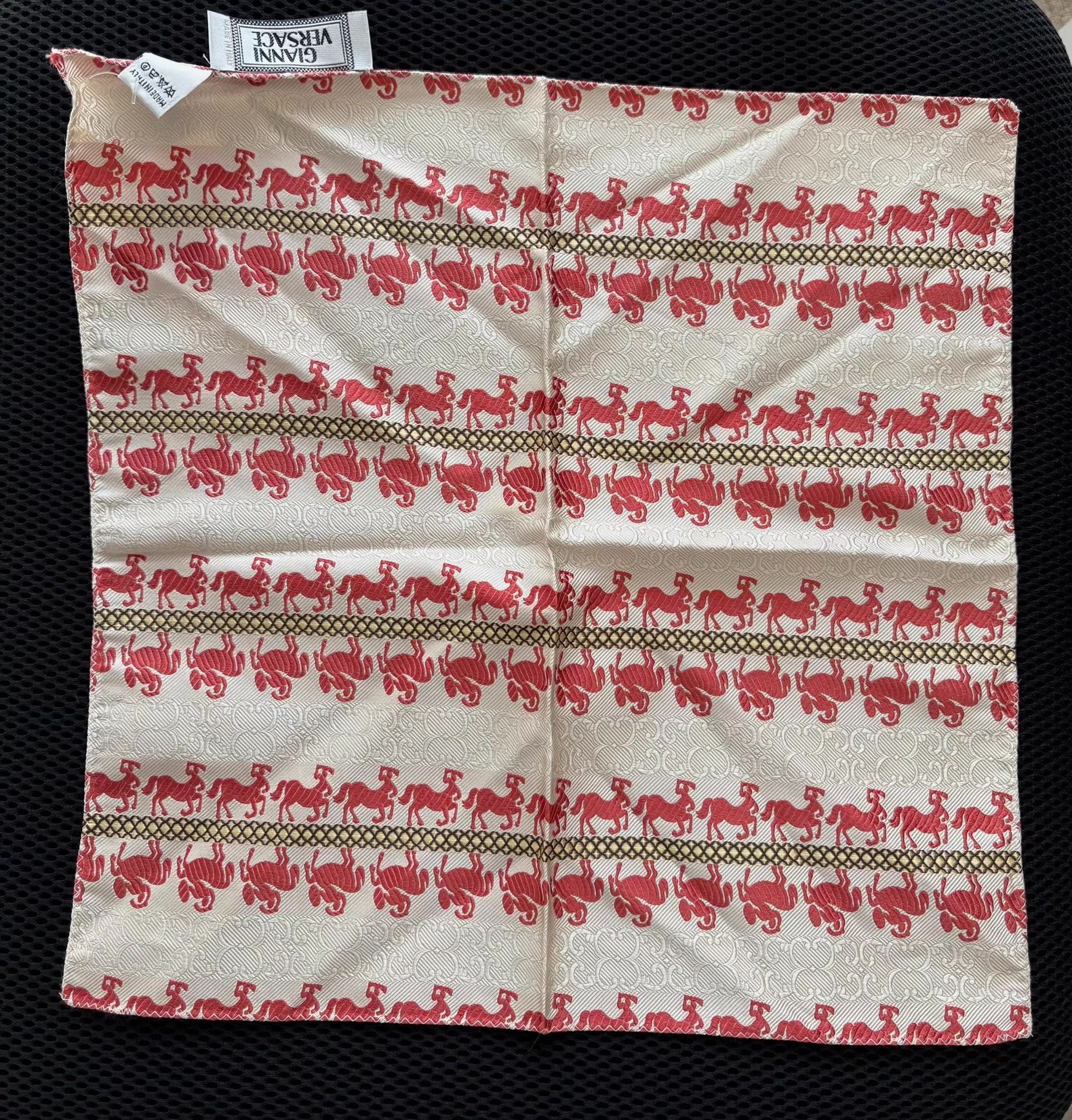 Versace Gianni Versace Men's Pocket Square / Handkerchief Ｑ21 Size ONE SIZE - 9 Thumbnail