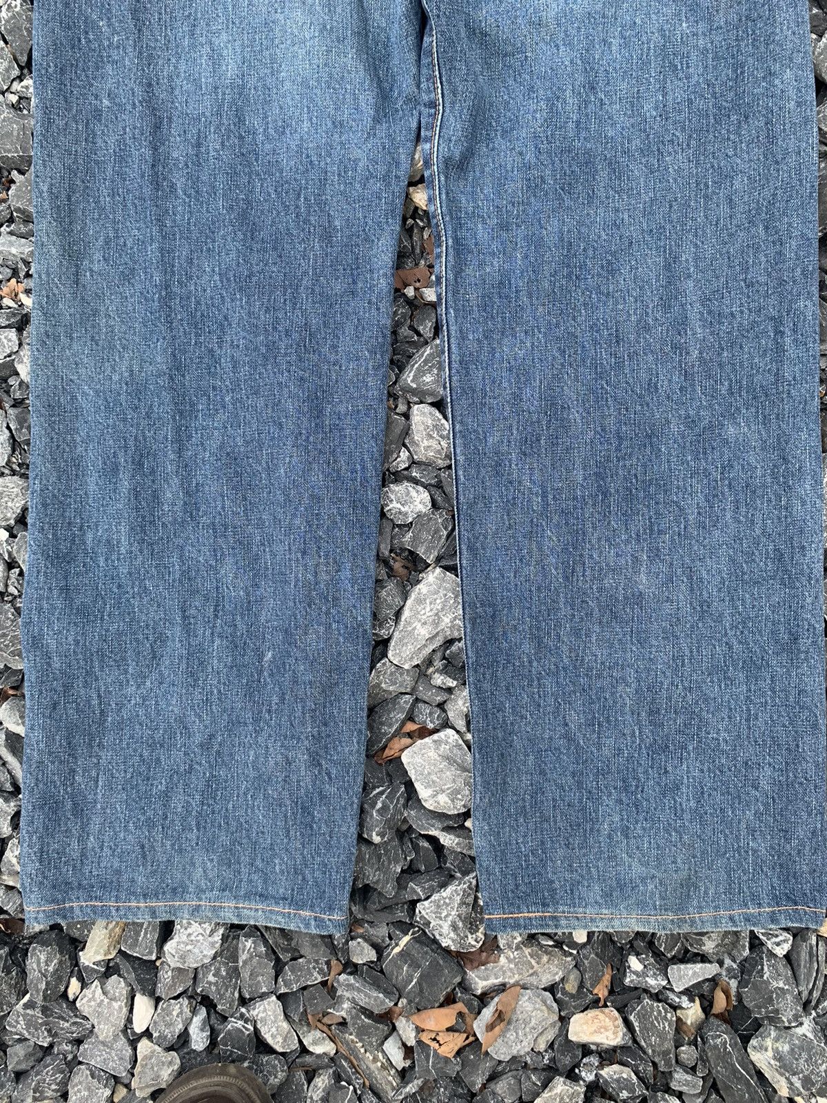 Japanese Brand ACOUSTIC SELVEDGE BUTTON FLY JAPANESE FADED DISTRESSED DENIM Size US 36 / EU 52 - 15 Thumbnail