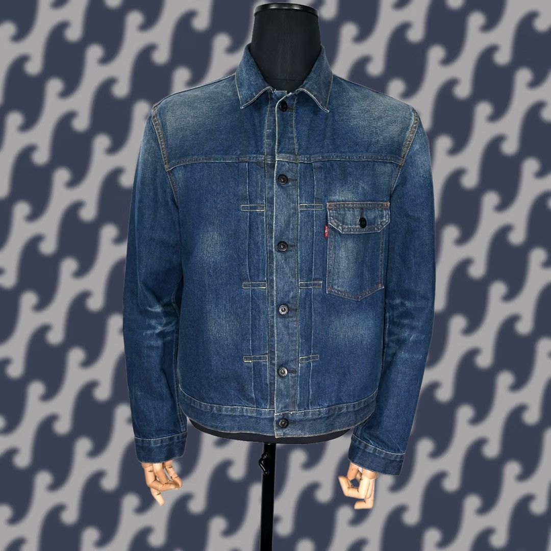 Levi's Levi's 201 Type 1 Pleated Denim Jacket Men L Blue Denim Jacket Mens L Size US L / EU 52-54 / 3 - 1 Thumbnail