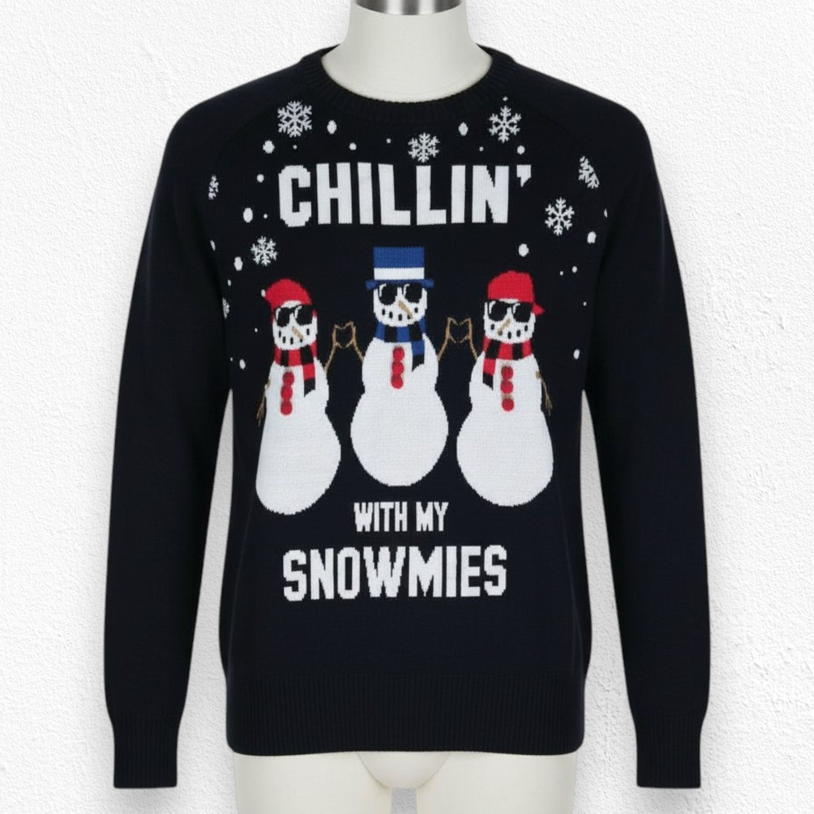 Other Black Ugly Christmas Chillin With My Snowmie Sweater Size XS Size XS / US 0-2 / IT 36-38 - 1 Thumbnail