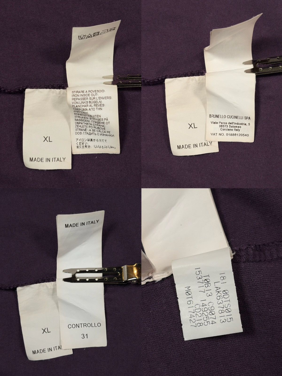 Brunello Cucinelli BRUNELLO CUCINELLI VINTAGE LUXURY LAYERED T SHIRT Size US XL / EU 56 / 4 - 11 Thumbnail